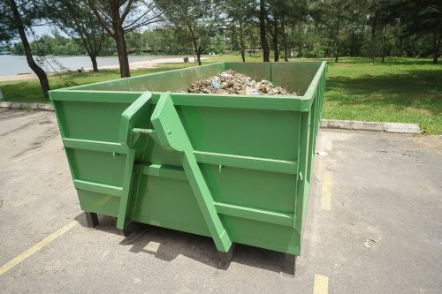 Image of a skip and waste site illustrating a reported incident